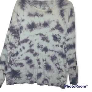 Victoria’s Secret Pink Long sleeve tie-dye affect shirt Women's size Large